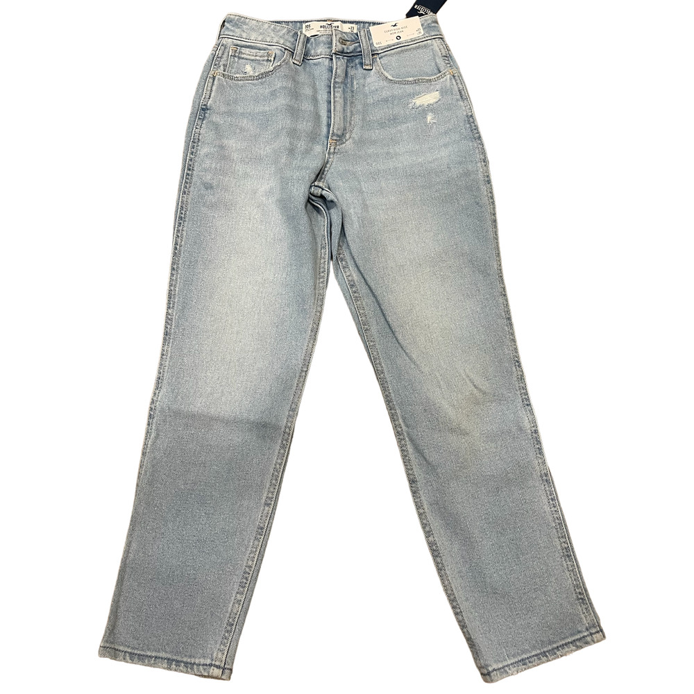 Hollister Curvy High-Rise Distressed Mom Jean 00S W23 NWT